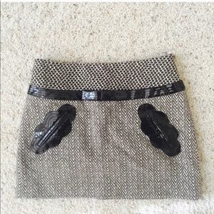 Anthropologie mini skirt